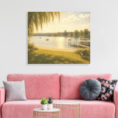 Zomer Meer Herinneringen Canvas Afdruk (Insitu (Woonkamer))