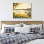 Zomer Meer Herinneringen Canvas Afdruk (Insitu (Slaapkamer))