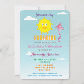 Zomer Meisje 1e verjaardag Kaart (Voorkant)