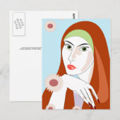 Zomer Meisje Briefkaart (Voorkant / Achterkant)