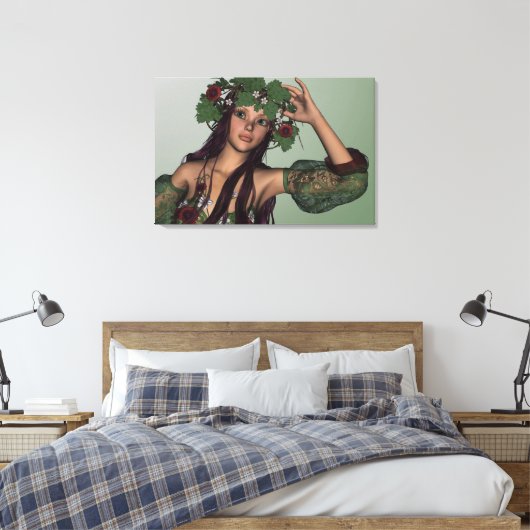 Zomer Meisje Canvas Afdruk (Insitu (Slaapkamer))