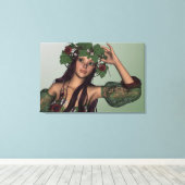 Zomer Meisje Canvas Print (Insitu (Houten vloer))