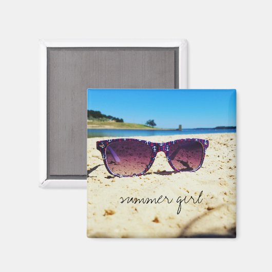 Zomer Meisje Magnet (Voorkant / Achterkant)