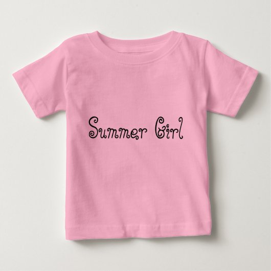 Zomer Meisje Typografie Baby Tutu Rompertje Roze (Voorkant)