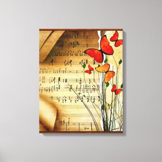 Zomer Melodie Verpakt Canvas Print (Voorkant)