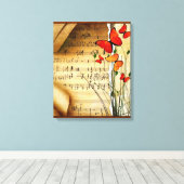 Zomer Melodie Verpakt Canvas Print (Insitu (Houten vloer))