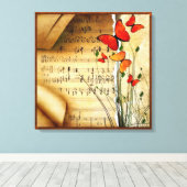 Zomer Melodie Verpakt Canvas Print (Insitu (Houten vloer))