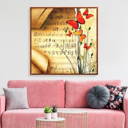 Zomer Melodie Verpakt Canvas Print (Insitu (Woonkamer))