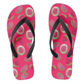 Zomer Melodie: Watermeloen Waterverf teenslippers (Voetbed)