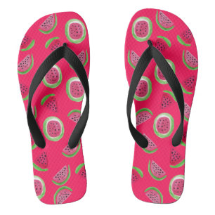Zomer Melodie: Watermeloen Waterverf teenslippers