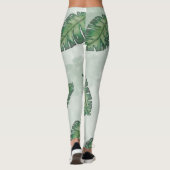 zomer met groen lef leggings (Achterkant)