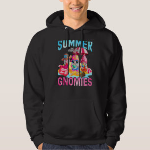 Zomer met mijn Gnomies Cute Garden Gnomes Family V Hoodie