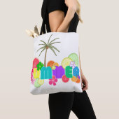 Zomer (Met Palmboom) Tote Bag (Dichtbij)