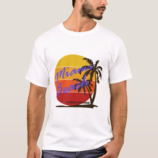 Zomer Miami Beach - Florida T-shirt (Voorkant)