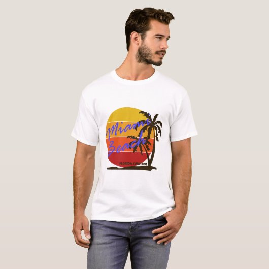 Zomer Miami Beach - Florida T-shirt (Voorkant volledig)