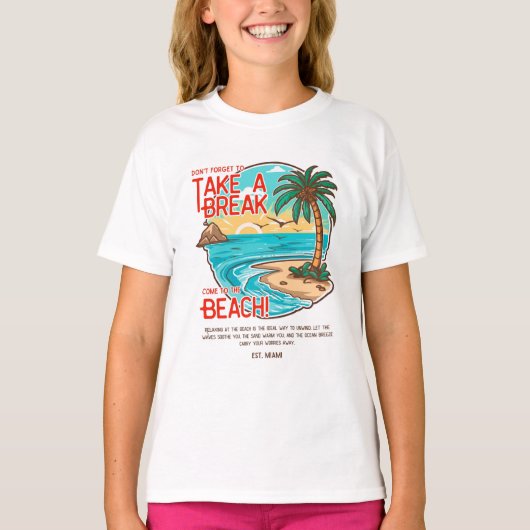 zomer Miami T-shirt (Voorkant)