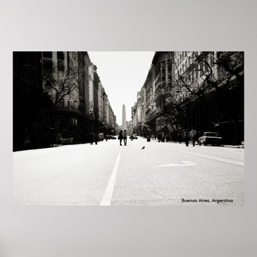 Zomer middag in Buenos Aires Poster (Voorkant)