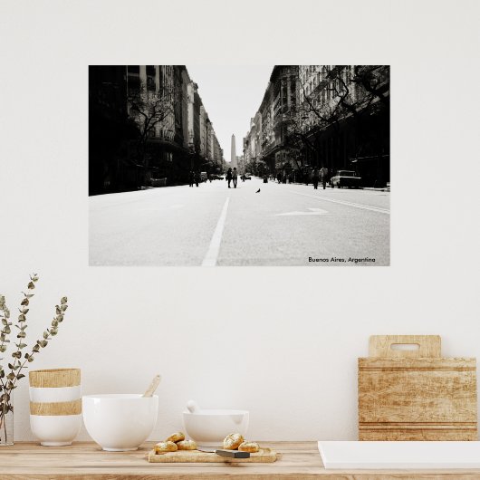 Zomer middag in Buenos Aires Poster (Keuken)