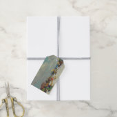 Zomer middag op het strand (door E.H. Potthast) Cadeaulabel (Met Touw)
