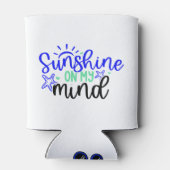 Zomer Mindset "Sunshine On My Mind" Blikjeskoeler (Achterkant)