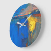 zomer, minimalistisch, abstract grote klok (Hoek)