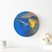 zomer, minimalistisch, abstract grote klok (Huis)