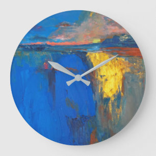 zomer, minimalistisch, abstract grote klok