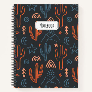 Zomer Minimalistisch Cactus Patroon Notitieboek