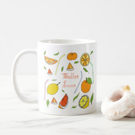 Zomer Minimalistisch Schattig Fruit is vers Koffi Koffiemok