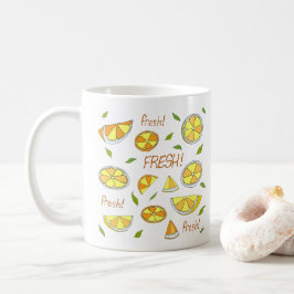 Zomer Minimalistisch Schattig Fruit is vers Koffiemok