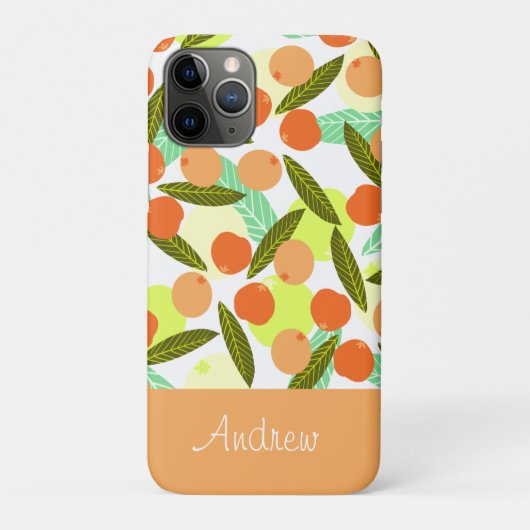 Zomer Mispel Vruchten Groene Bladeren Case-Mate iPhone Case (Achterkant)