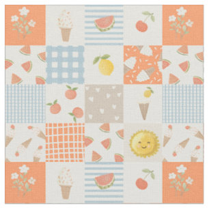 Zomer mix - watermeloen feest quilt patchwork stof