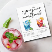 Zomer Mocktails Blauw Hawaiiaanse Sangria Menu