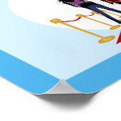 Zomer Mode Show Designer Aangepaste Blauwe Posters (Hoek)