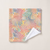 Zomer Monstera Palm Jungle 1 Bad Handdoek (Wasdoekje)