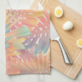 Zomer Monstera Palm Jungle 1 Theedoek (Quarter Fold)