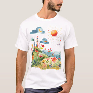 Zomer Mooie tuin T-shirt