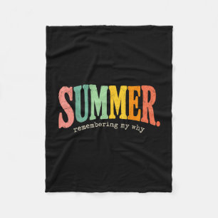 Zomer motivatie citaat herinneren mijn waarom grap fleece deken