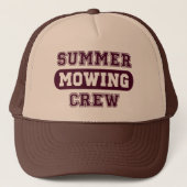 Zomer Mowing Crew Trucker Hat Trucker Pet (Voorkant)