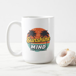 Zomer Mug van de Zonneschijnstaat, Retro Strand Ko Koffiemok