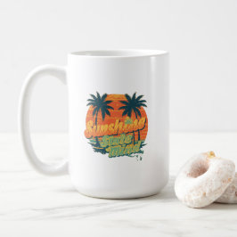 Zomer Mug van de Zonneschijnstaat, Retro Strand Ko Koffiemok