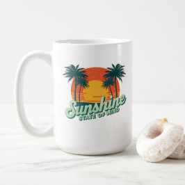 Zomer Mug van de Zonneschijnstaat, Retro Strand Ko Koffiemok