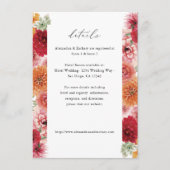 Zomer Multi Kleur Bloemen Details Informatiekaartje (Voorkant)