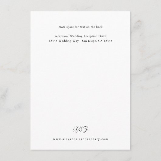 Zomer Multi Kleur Bloemen Details Informatiekaartje (Achterkant)