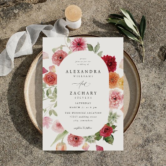 Zomer Multi Kleur Bloemen Huwelijk 2 Kaart