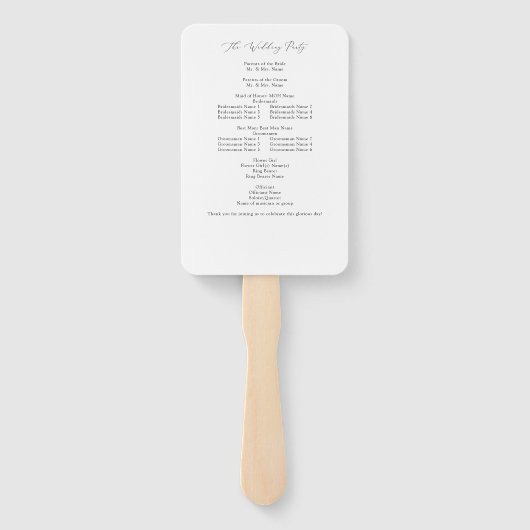 Zomer Multi Kleur Bloemen Trouwprogramma 2 Handwaaier (Achterkant)