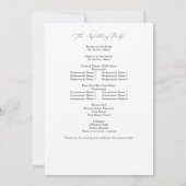 Zomer Multi Kleur Bloemen Trouwprogramma 2 Kaart (Achterkant)