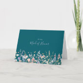 Zomer Multicolor Wilde Bloem Groene Bruiloft Feest Bedankkaart (Voorkant)