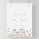Zomer Multicolor Wildflower Baby shower Welkom Poster