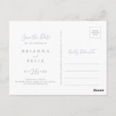 Zomer Multicolor Wildflower Bewaar de datum Briefkaart (Achterkant)